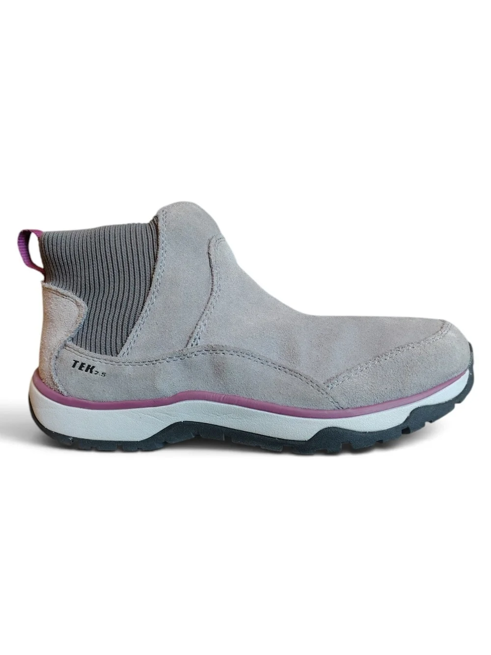 LL Bean TEK 2.5 Vertigrip Women Snow Sneaker Boots Suede Pull On Waterproof Sz 6
